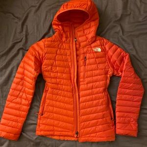 Pink women’s North Face jacket